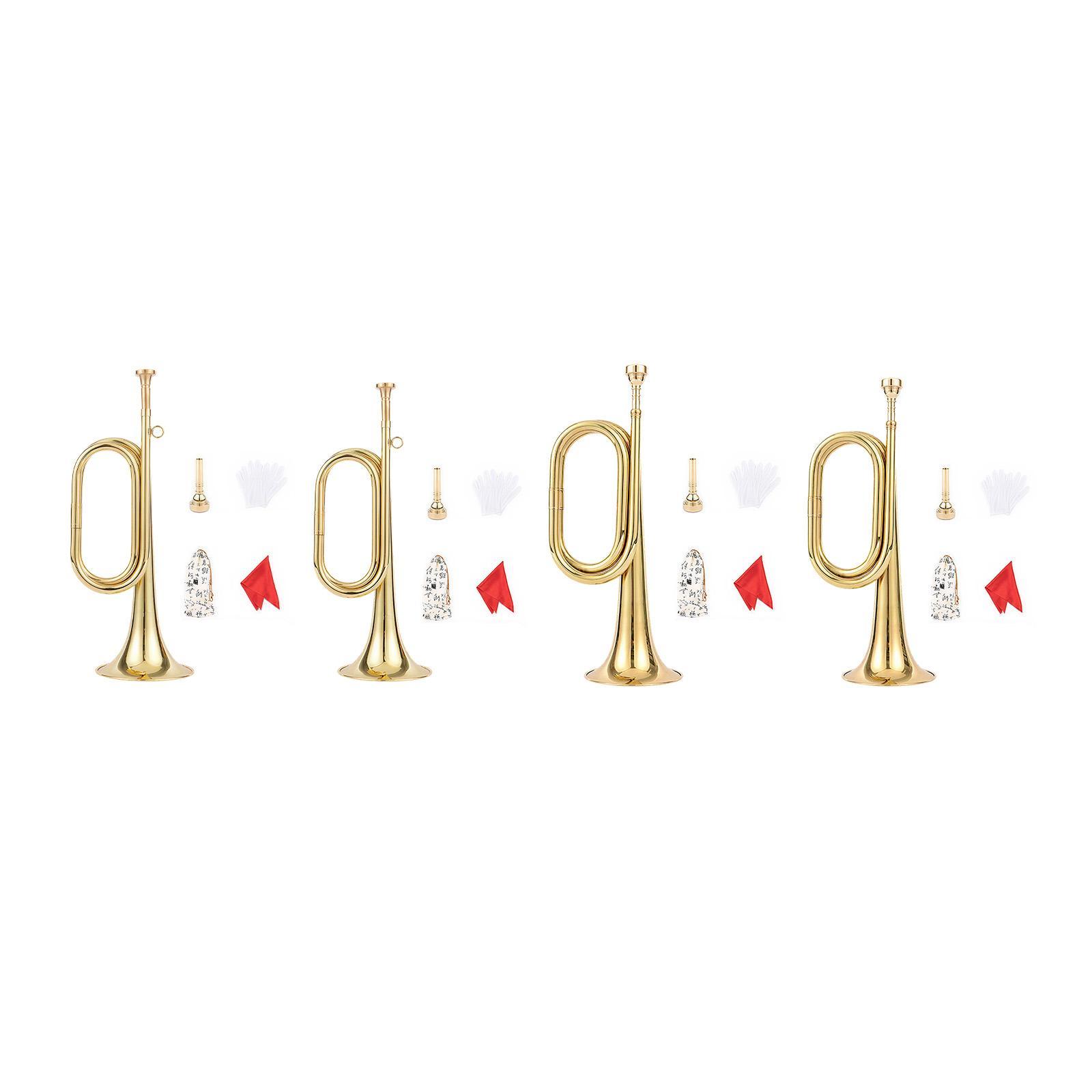 Trumpet with Gloves Music Inst - Musical Instrument Bugle ulasan dan harga